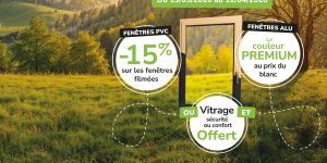 Promotions fenêtres PVC et aluminium : couleur et vitrage